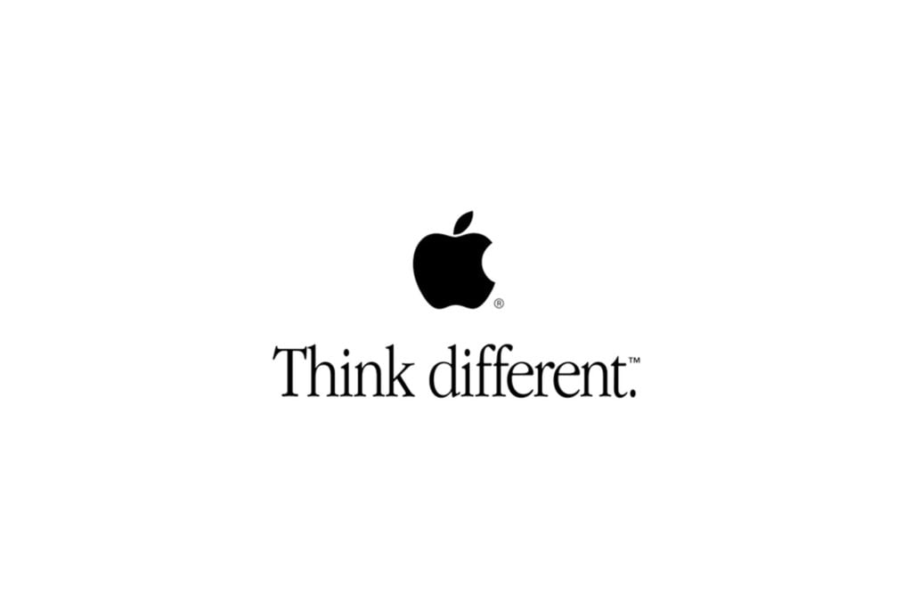 Apple think different slogan