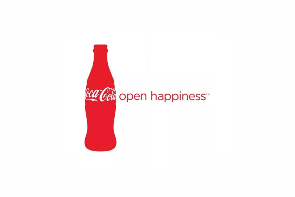 Coca-cola open happiness slogan